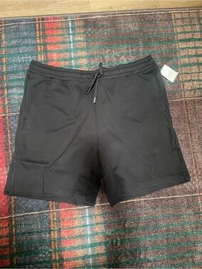 Zella Black Freeform Fleece Drawstring Shorts